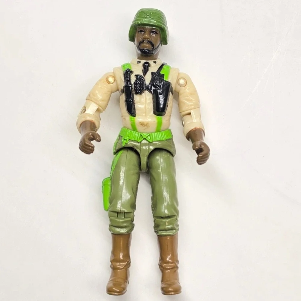 Vintage 1992 Hasbro G.I. Joe Stalker v4 Action Figure Green Tan Military Toy